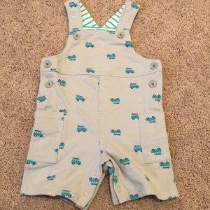 New cotton overalls, 12M